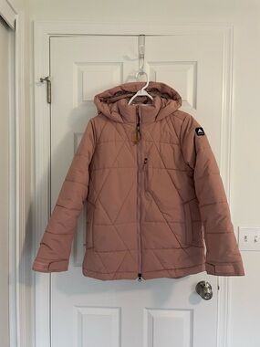 Burton Dusty Pink Quilted Hooded Jacket